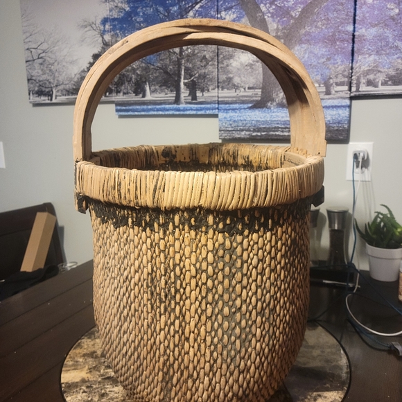 Antique Chinese Fisherman's/Rice handmade Circa 1900-1940